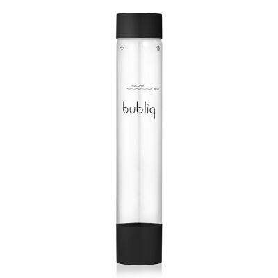 Matte black bottle for bubliq drink carbonator