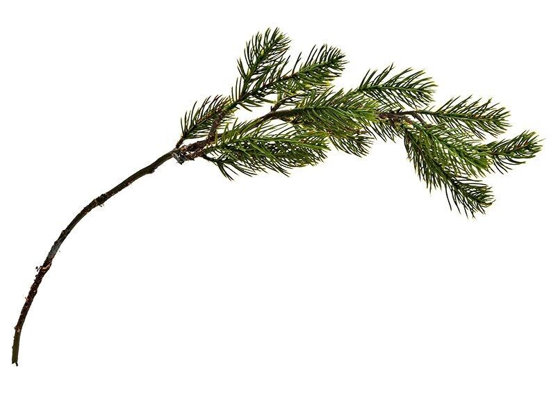 Rama de abeto con flor artificial con musgo de plástico verde (H) 70cm