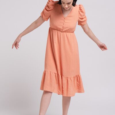 Dress 100%pe 219201 salmon (size un)