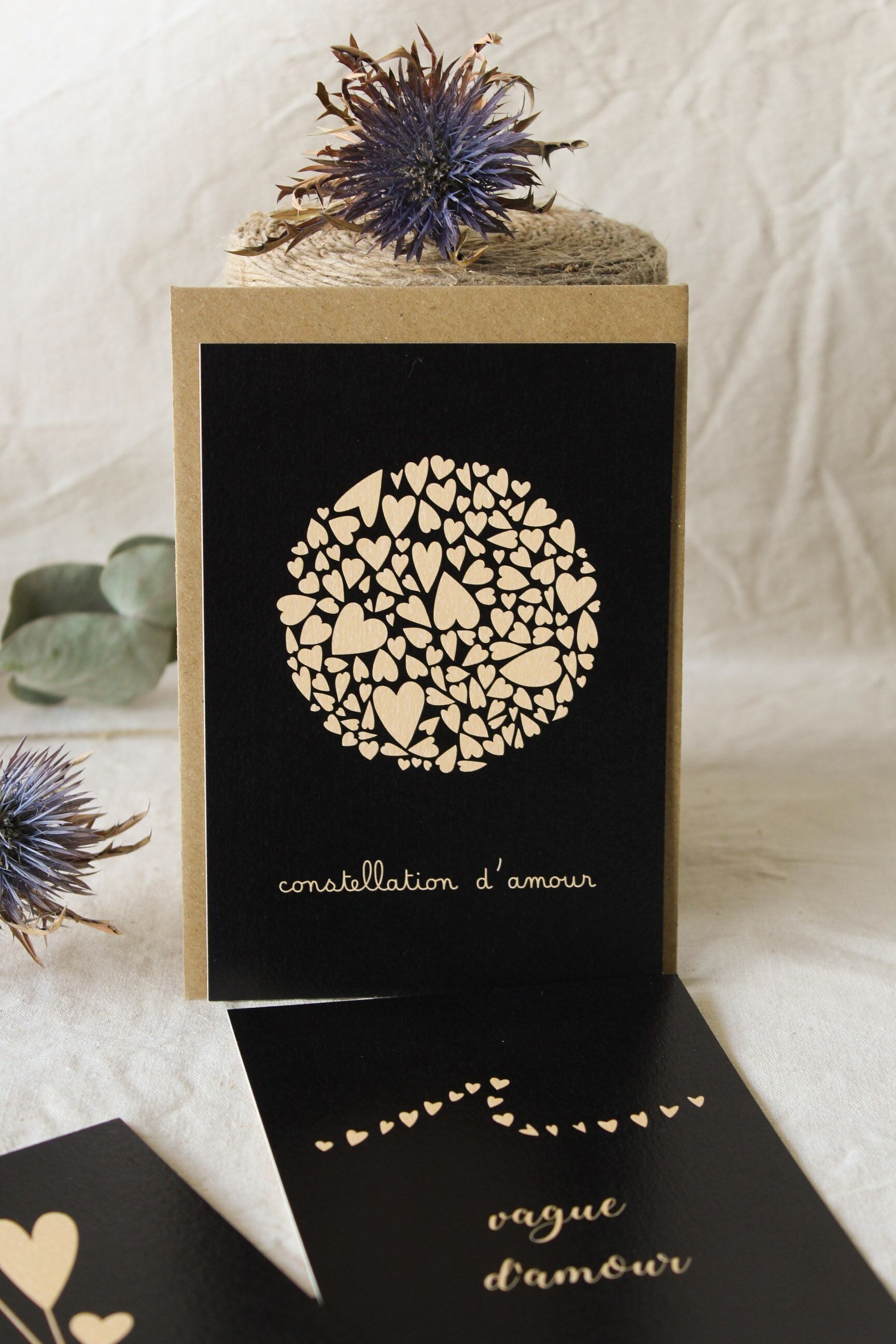 Constelación de Amor - Colección Negro y Beige