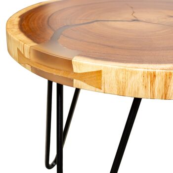 Table Basse "BALI" - Bois SUAR Massif 3