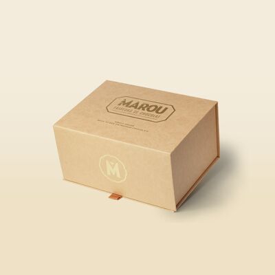 Caja regalo de cartón en blanco MAROU para personalizar – Gran formato