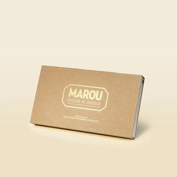 Coffret cadeau vierge pour tablettes de chocolat MAROU 80g