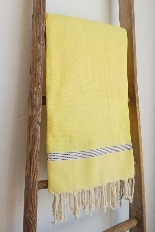 Fouta Toalla de Playa Bohemia Amarillo