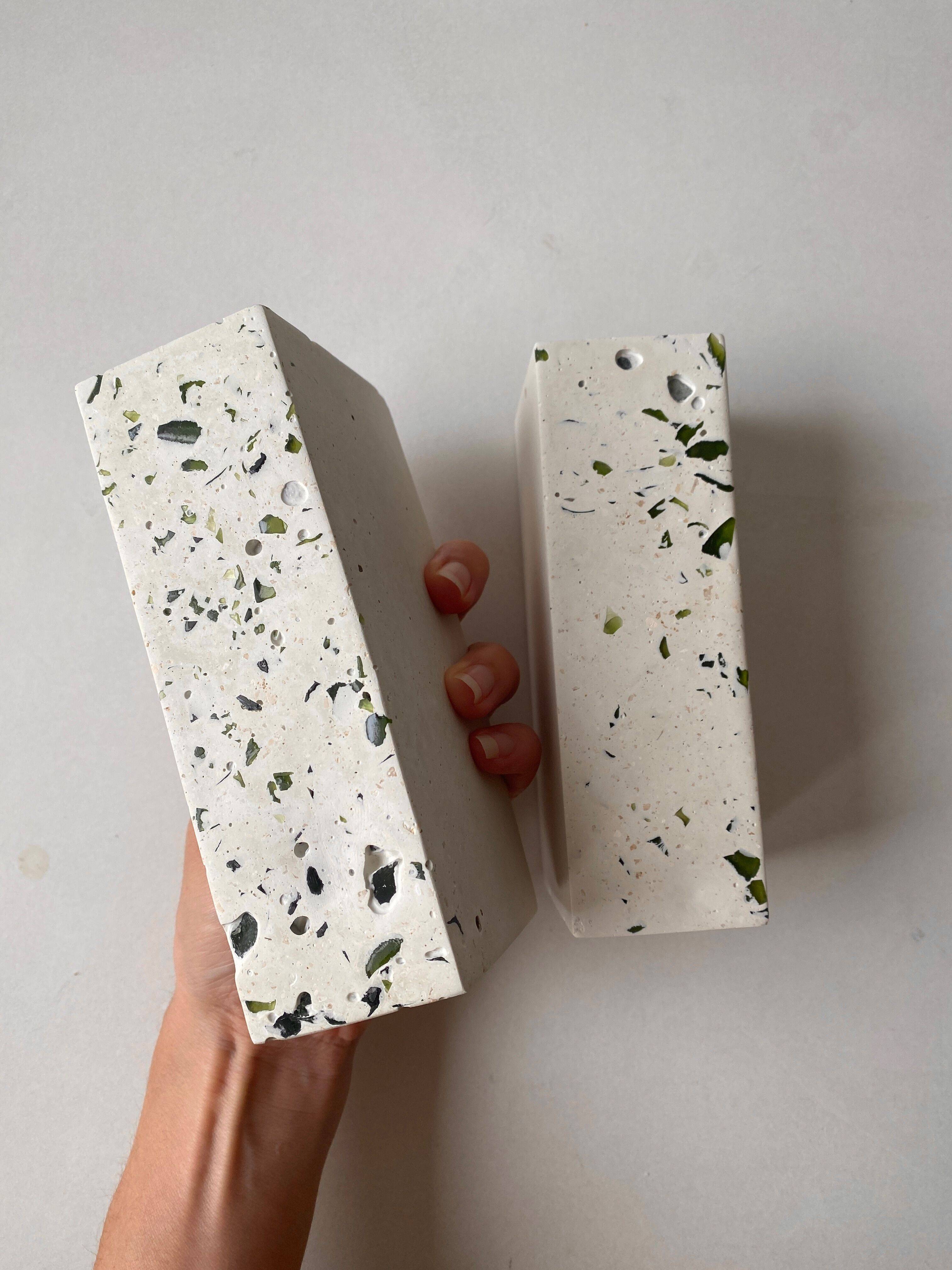 Fermalibri in cemento - set da 2 "Agena"