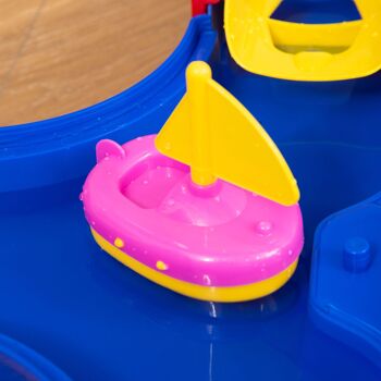 HOMCOM Circuit d'eau aquatique jeux enfant 53 accessoires dim. 123L x 90l x 7H cm pour 3-6 ans 8