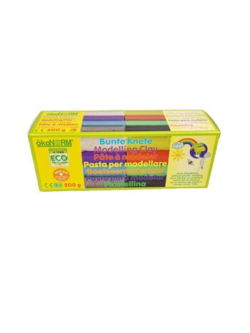 Pâte colorée, 500g, toujours moelleuse - 8 couleurs 1