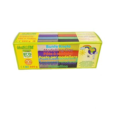 Impasto colorato, 500g, sempre morbido - 8 colori