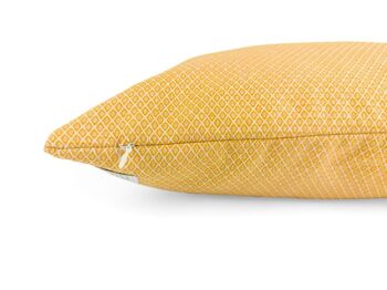 Housse de coussin 40x40cm – diamants jaune safran 2