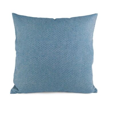 Housse de coussin 40x40cm – losanges bleu azur