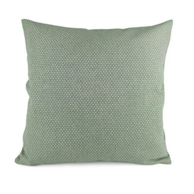 Housse de coussin 40x40cm – losanges vert jade