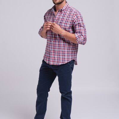 Shirt 60%co 40%pe 212105 bordeaux (size un)