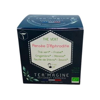 Pensée D'Aphrodite BIO Thé vert Fraise Gingembre 7