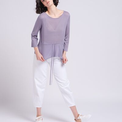 Sweater 89%vi 11%pa 219155 lavander (size un)