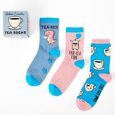 Set de regalo de calcetines de té para mujer