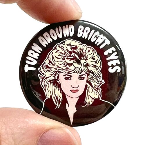 1980s Power Ballard Total Eclipse Inspired Button Pin Bagdge