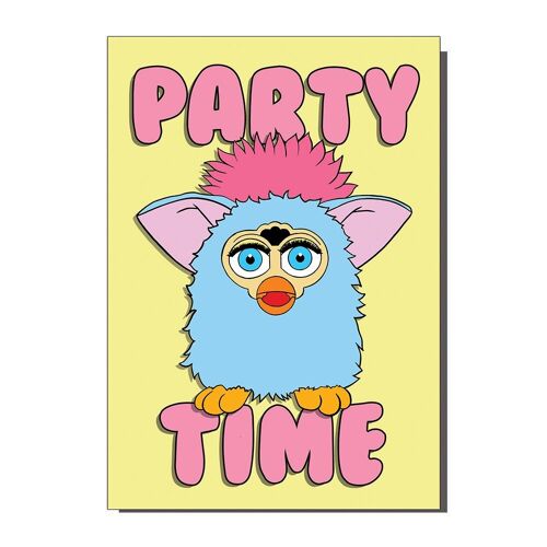 Party Time Furby Greetings Card