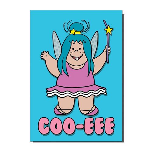 Coo-eee Cartoon Fairy Inspired Greetings Card