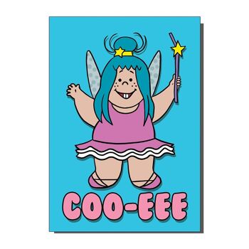 Carte de vœux inspirée de la fée du dessin animé Coo-eee