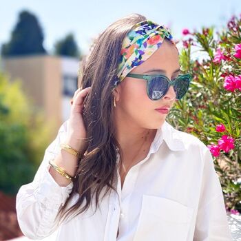 Headband THEA / polyester à fleurs multicolores 5
