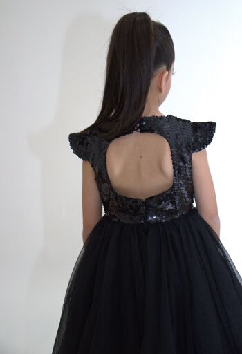 Robe de Cérmonie FIONA - Noire (Taille: 120 cm - 4/5 ans) - Nouveauté 2024 3