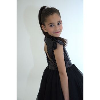 Robe de Cérémonie pour enfants FIONA - Noire (Taille: 130 cm - 7/8 ans) - Nouveauté 2024 8