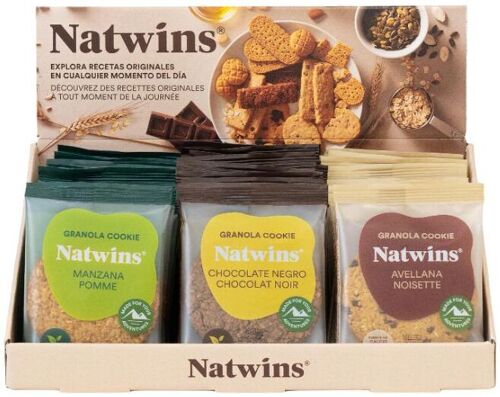 Expositor variado galletas Natwins 39 cookies individuales