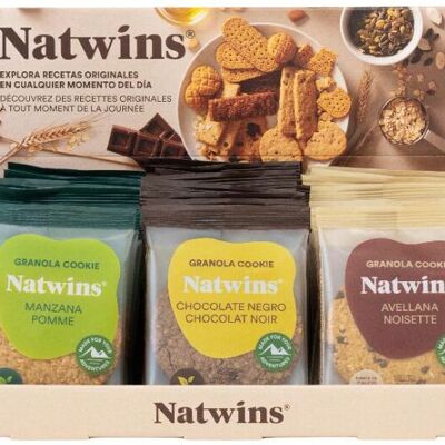 Natwins vielfältige Cookie-Anzeige umfasst 39 einzelne Cookies