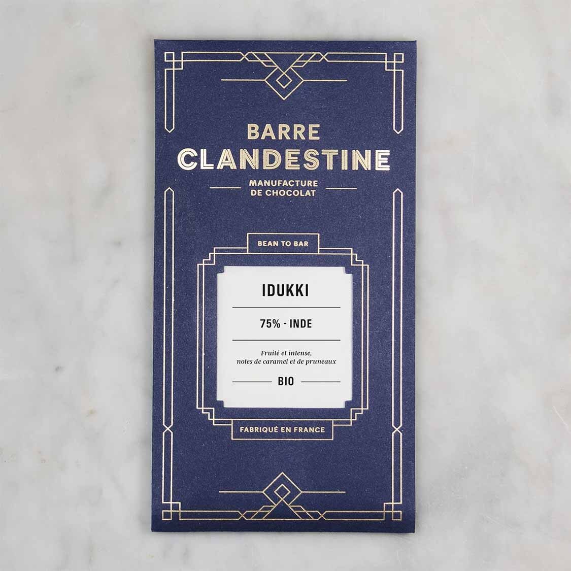 Tavoletta di cioccolato fondente 75%, Idukki, India, bean to bar