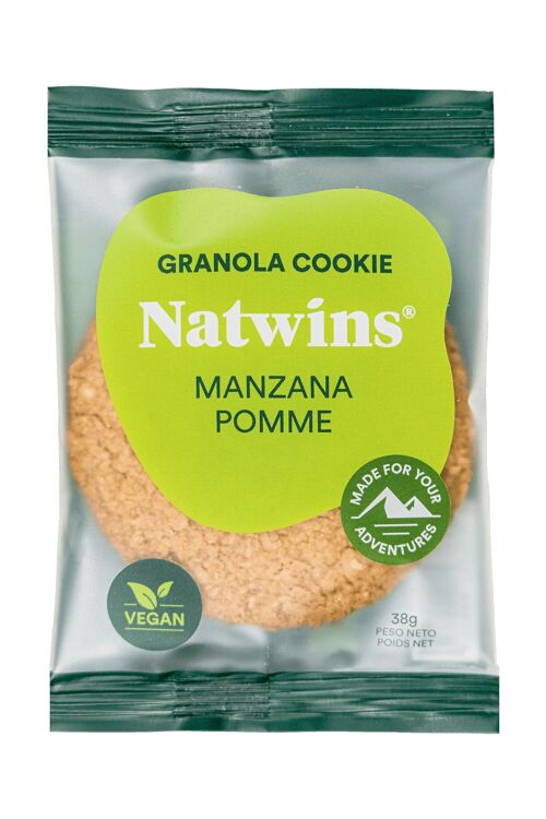 Galleta de granola con manzana Natwins