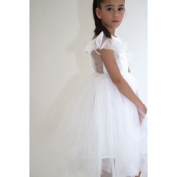 Robe de princesse CLARA - Blanche (Taille: 130 cm) - Nouveauté 2024 6