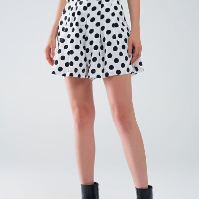 Shorts a pois con tasche