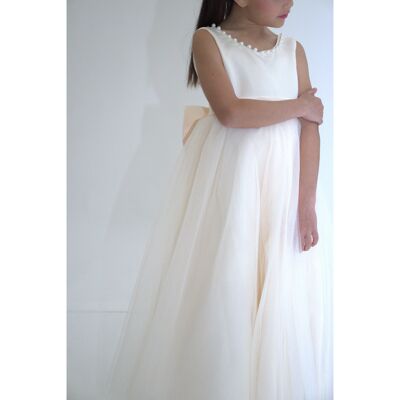 Prinzessinnenkleid CARMELINE – Beige (Größe: 120 cm) – Neu für 2024