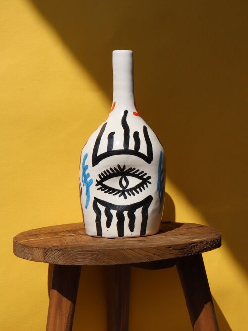 Vase Soliflore Déformé - Symboles Berbères