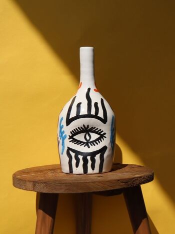 Vase Soliflore Déformé - Symboles Berbères 3