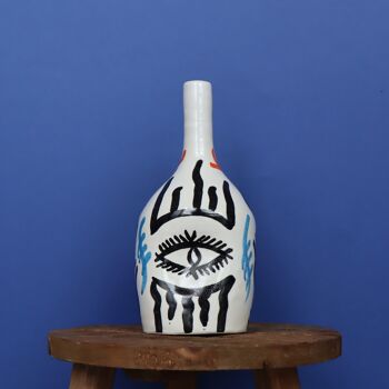 Petit Vase Soliflore Déformé - Symboles Berbères 1