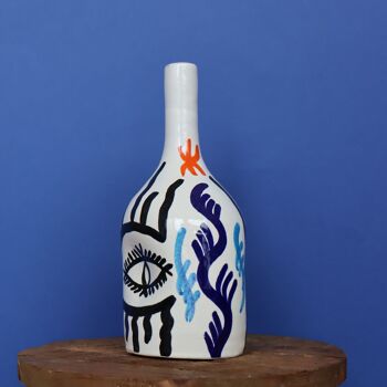Petit Vase Soliflore Déformé - Symboles Berbères 2