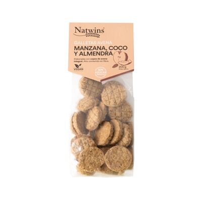 Mini cookies avena, manzana y coco Natwins 200 g