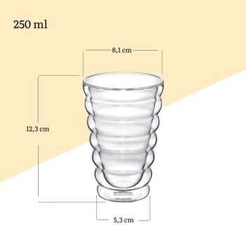 VERRE À BULLE 250 ML 6