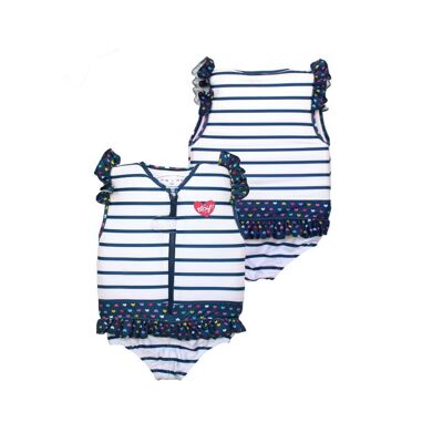 Costume da bagno galleggiante da bambina: Cuore