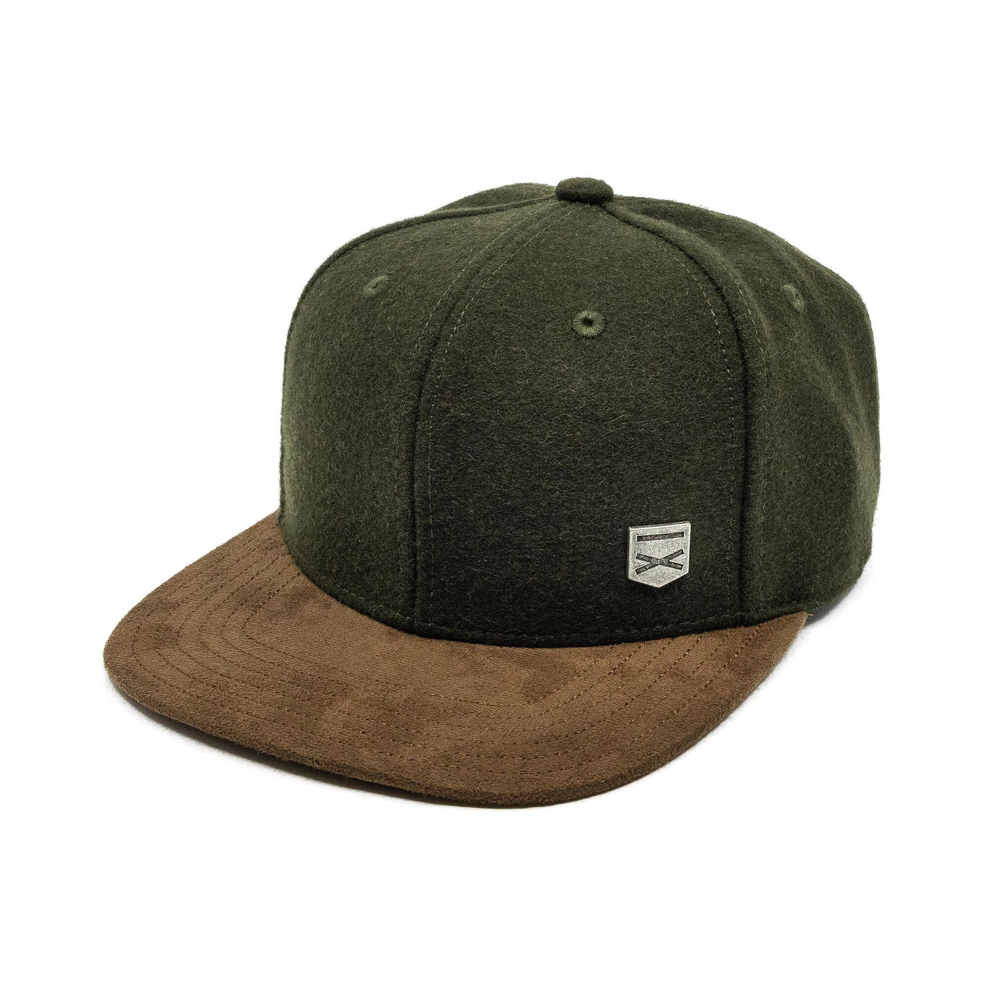 Cappellino snapback casual da lavoro - feltro verde scuro