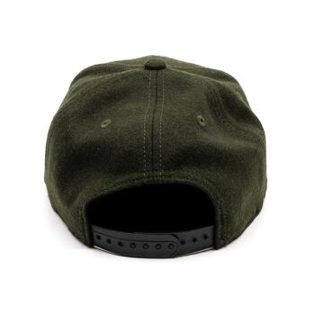 Casquette Snapback Casual Business - Feutre Vert Foncé 3