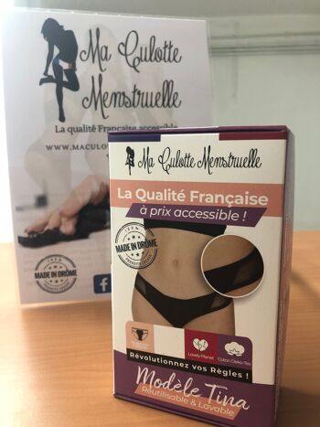 Culotte Menstruelle Modèle TINA Flux Abondants Made in France Made In Drome 3