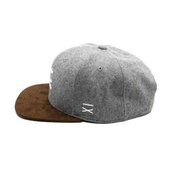 Casquette Snapback Classic HF - Feutre Gris Clair 2