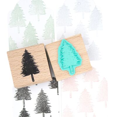 Christmas Pine tree stamp