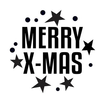 MERRY X-MAS Mini tampon pour Noël 2
