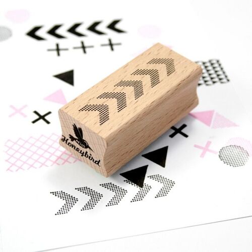 Arrows (chevron) dotted stamp