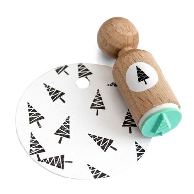 Mini timbro Albero zigzag