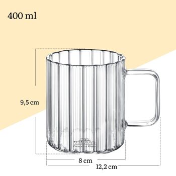 TASSE RAINURÉE 400 ML 2