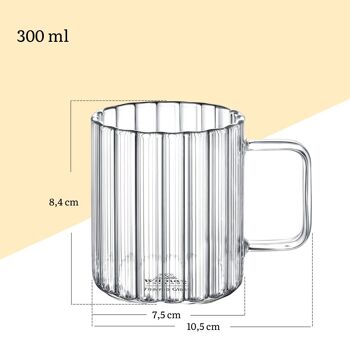 TASSE RAINURÉE 300 ML 2